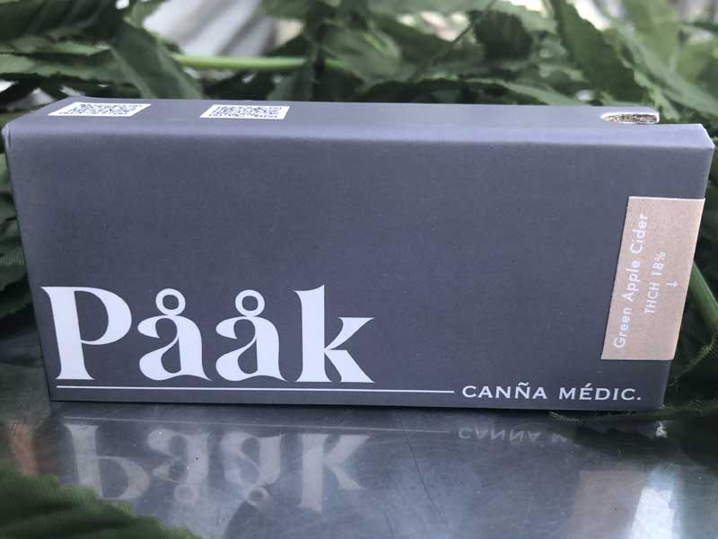 Paak Canna Medic パークカンナメディック　THCH 18% &CRDxCBG /Green Apple Cider　THCHリキッド