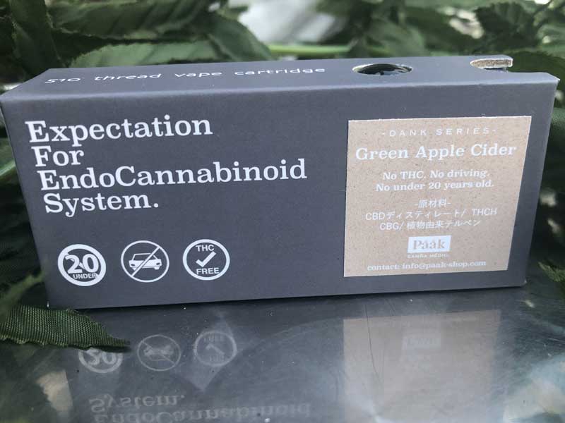 Paak Canna Medic �p�[�N�J���i���f�B�b�N�@THCH 18% &CRDxCBG /Green Apple Cider�@THCH���L�b�h