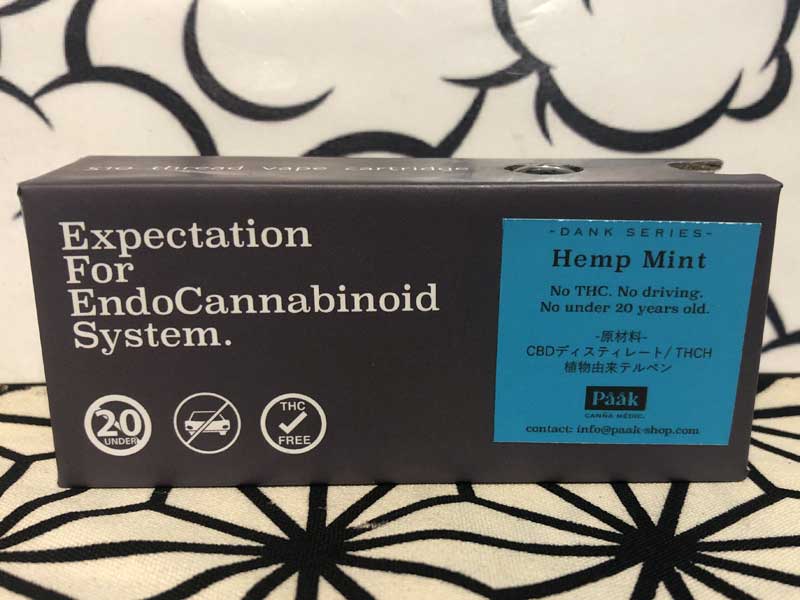 Paak Canna Medic �p�[�N�J���i���f�B�b�N�@THCH & CBD�f�B�X�e�B���[�g/�g�[�^��94%/Hemp Mint 