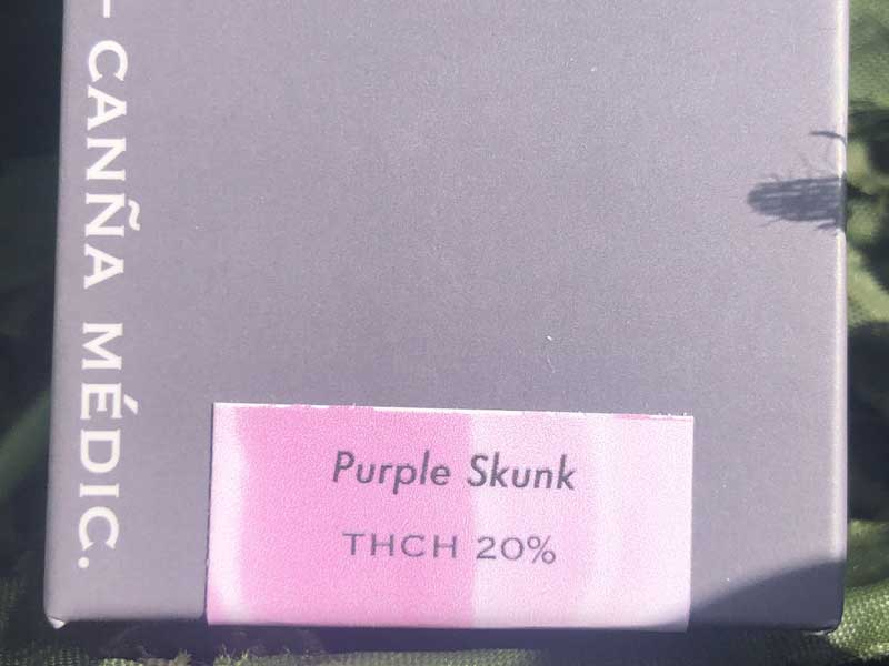 Paak Canna Medic �p�[�N�J���i���f�B�b�N�@THCH 20% &CRDxCBN /Purple Skunk 0.5ml THCH���L�b�h