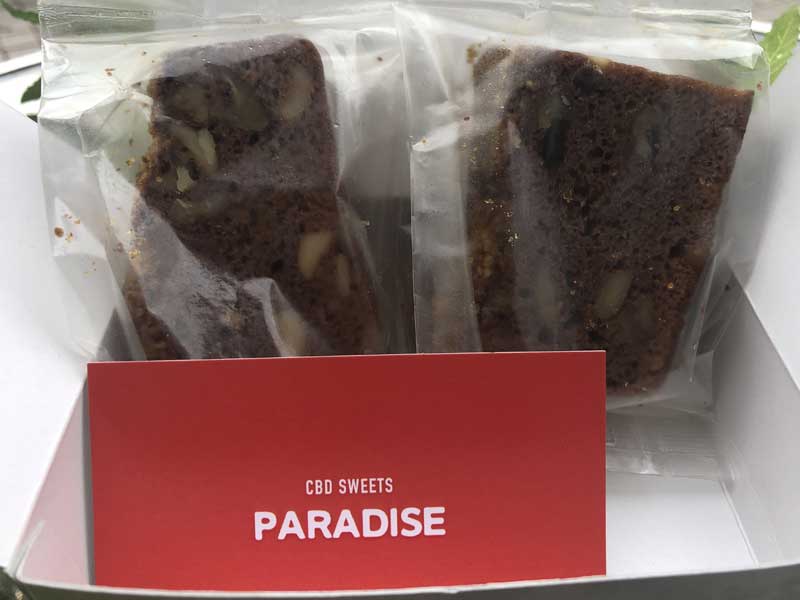 CBD SWEETS PARADAISE/MUNCHIE BROWNIE/THCB 25mg x CBD 100mg x2�� �`���R���[�g�u���E�j�[