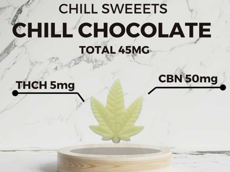 CBD SWEETS PARADAISE CBD/Chill Chocolate �`���`���R �z���C�g�`���R�i6����jTHCH5mg