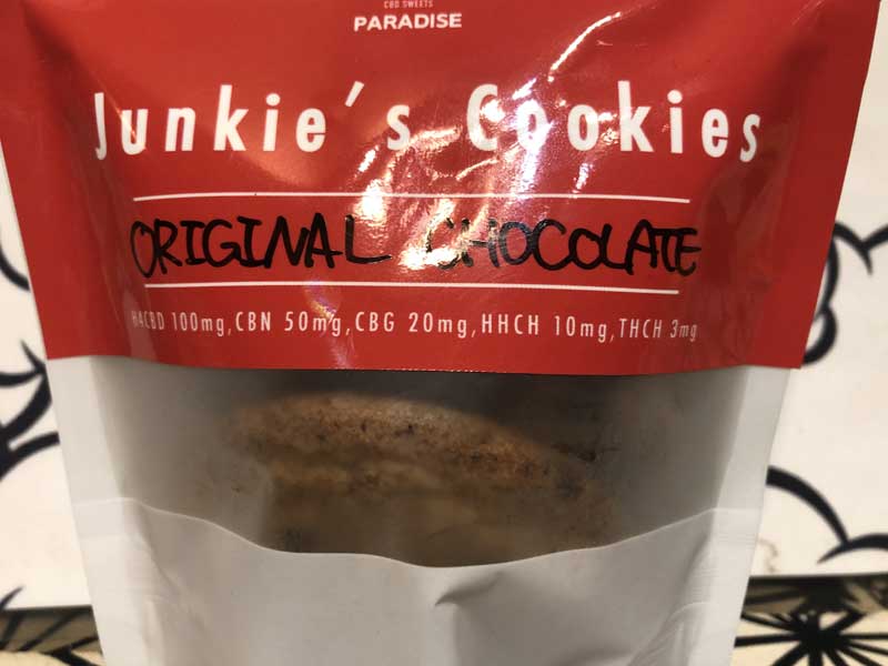 CBD SWEETS PARADAISE CBD/Junkie's Cookies �`���R�`�b�v�N�b�L�[3�� THCH 3mg HHCH2mg