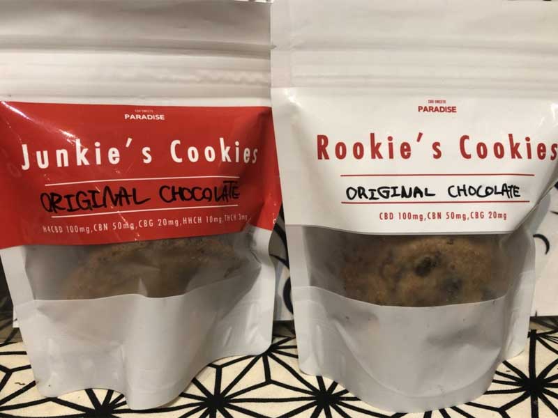 CBD SWEETS PARADAISE CBD/Junkie's Cookies �`���R�`�b�v�N�b�L�[3�� THCH 3mg HHCH2mg