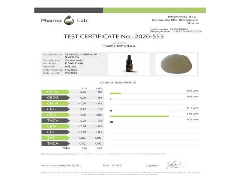 PharmaHemp PREMIUM CBD E-LIQUID ファーマヘンプ フルスペクトラム CBD リキッド 10ml 5%、500mg