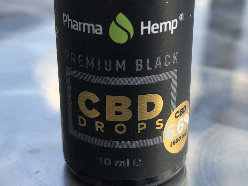 PharmaHemp PREMIUM BLACK CBD Oil Drop t@[}wv tXyNg CBD㉺pIC 10ml