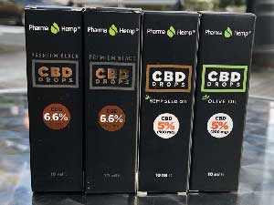 PharmaHemp PREMIUM BLACK CBD Oil Drop �t�@�[�}�w���v �t���X�y�N�g���� CBD�㉺�p�I�C�� 10ml �v���~�A���u���b�N 6.6 %�A�w���v�V�[�h�I�C�� 5%�A�I���[�u�I�C�� 5%