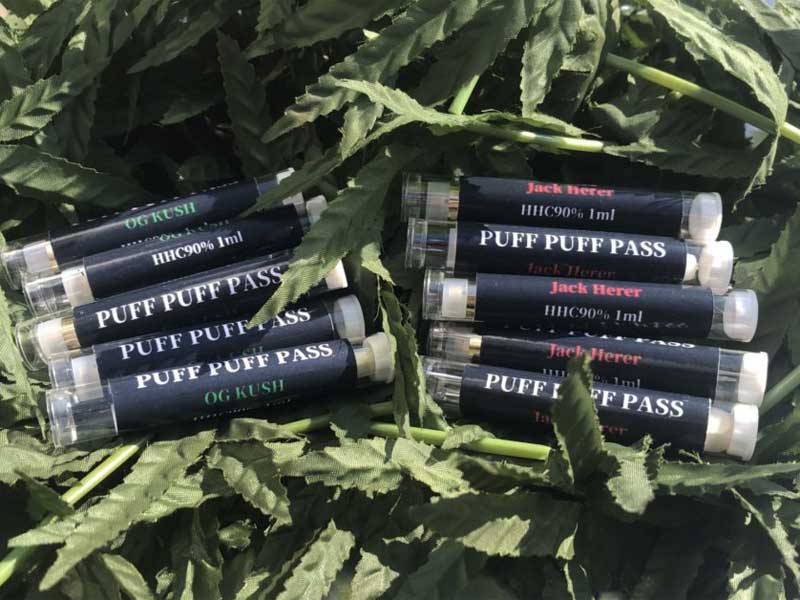 PUFF PUFF PASS HHCLiquid 1ml/OG KUSH 90% or 40% �p�t�p�t�p�X ���Z�x HHC���L�b�h