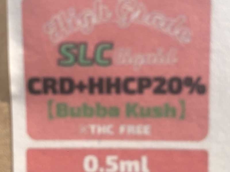 Second Life CBD/HHCP & CRD リキッド/Bubba Kush　1ml & 0.5ml HHCP 20%、HHCPリキッド