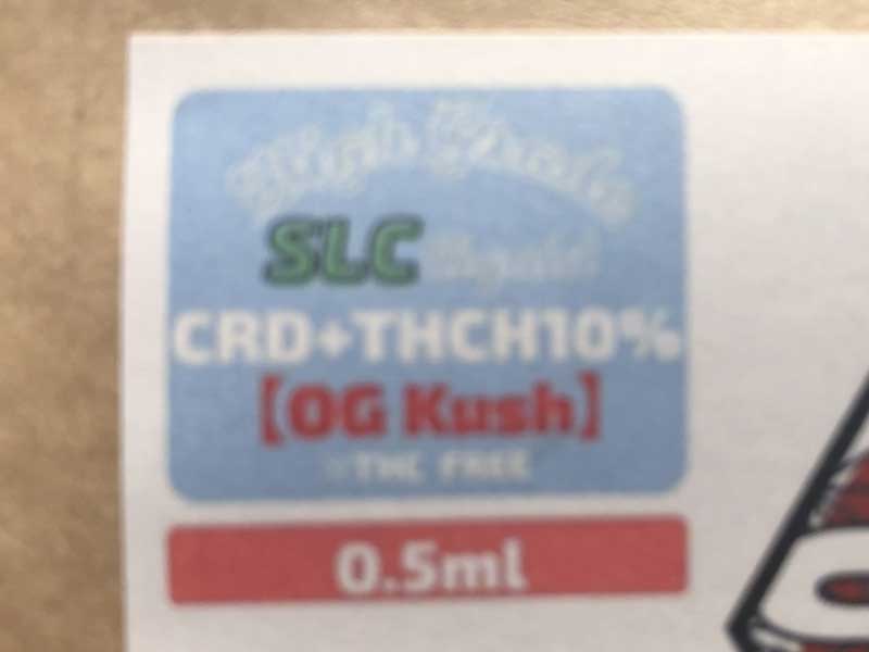 Second Life CBD/THCH & CRD ���L�b�h/OG Kush�ATHCH 10%�A�g�[�^��900mg