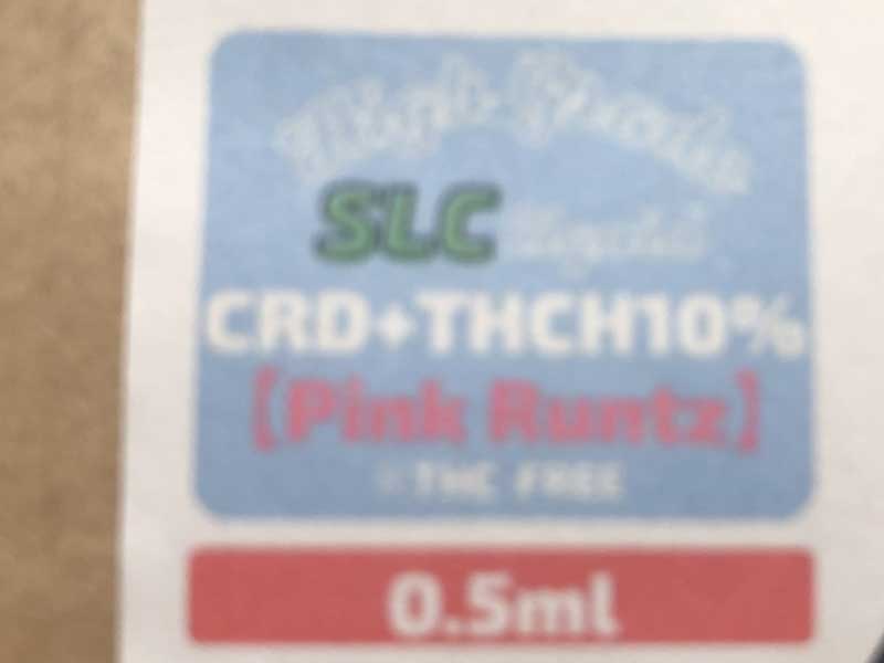 Second Life CBD/THCH & CRD Lbh/Pink Runtz 1ml & 0.5ml THCH 10%Ag[^900mg
