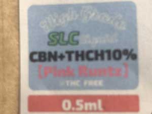 Second Life CBD/THCH & CBN優勢 リキッド/Pink Runtz 0.5ml THCH 10%、トータル455mg　プロファイルテルペン