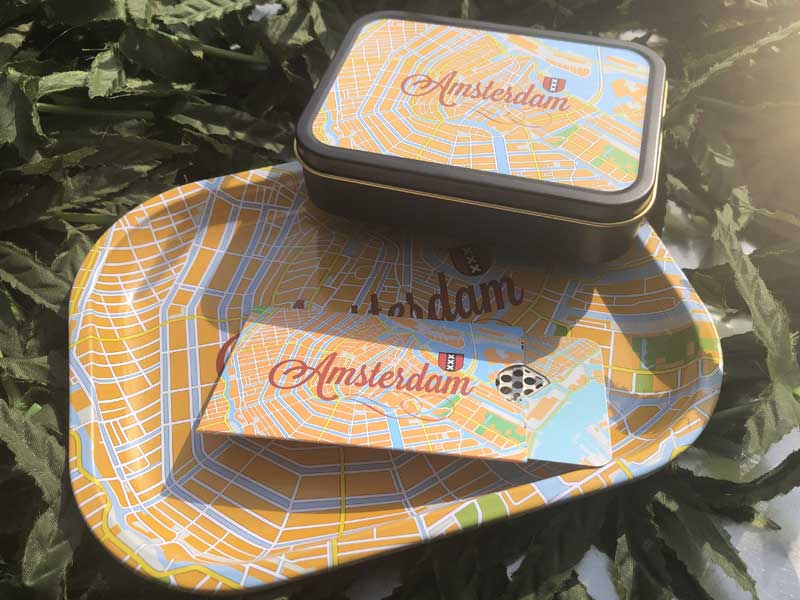 Amsterdam Map/Smokers Tool�A�A���X�e���_���̒n�} Goods�ATray�A�O���C���_�[�A��Box