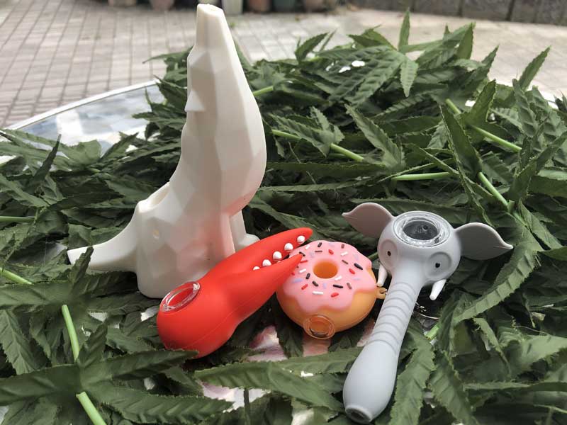 LIT SILICONE DONUT HAND PIPE & KEYCHAIN �h�[�i�b�c �V���R�� �n���h�p�C�v �X�N���[������