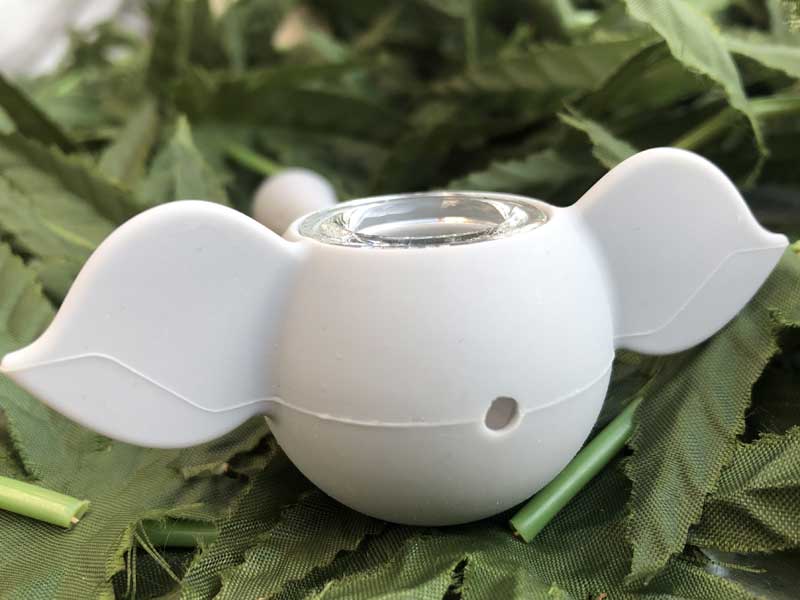 LIT SILICONE ELEPHANT HAND PIPE �G���t�@���g �V���R�� �n���h�p�C�v �X�N���[�������@�ۂ���p�C�v