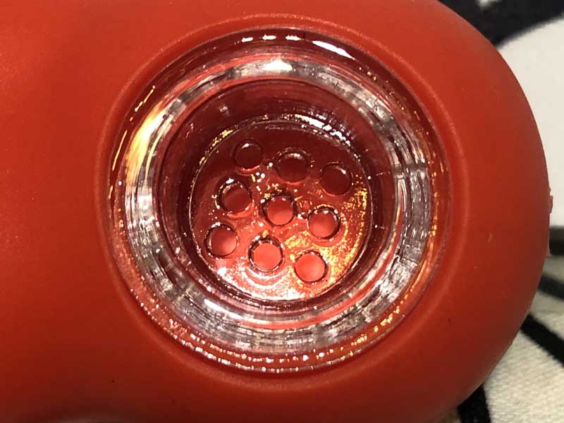 LIT SILICONE LOBSTER CLAW HAND PIPE ���u�X�^�[ �V���R�� �n���h�p�C�v �K���X�X�N���[������