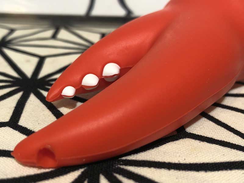 LIT SILICONE LOBSTER CLAW HAND PIPE ���u�X�^�[ �V���R�� �n���h�p�C�v �K���X�X�N���[������