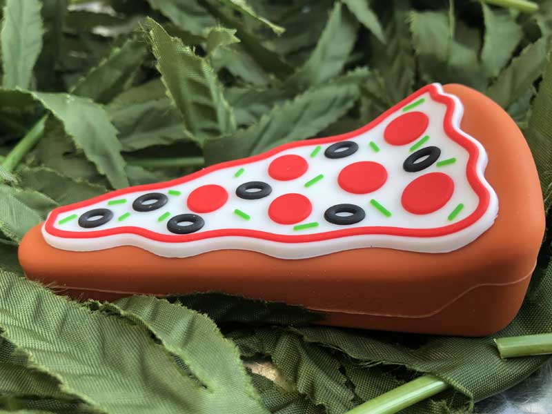 LIT SILICONE PIZZA HAND PIPE �s�U �V���R�� �n���h�p�C�v�@�X�N���[������