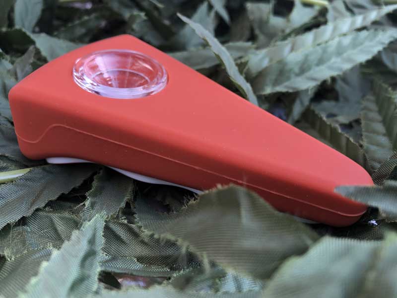 LIT SILICONE PIZZA HAND PIPE �s�U �V���R�� �n���h�p�C�v�@�X�N���[������