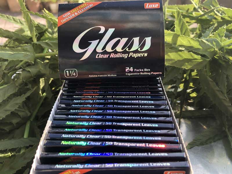 LUXE GLASS CLEAR 1 1/4 �O���X �N���A�[ �V�R�Z�����[�X������ꂽ�����̃��[�����O�y�[�p�[