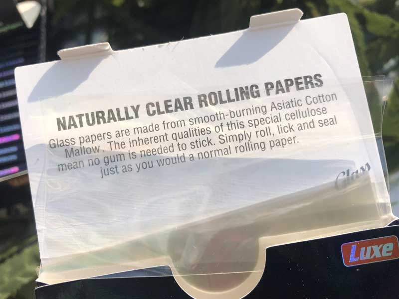 LUXE GLASS CLEAR 1 1/4 �O���X �N���A�[ �V�R�Z�����[�X������ꂽ�����̃��[�����O�y�[�p�[