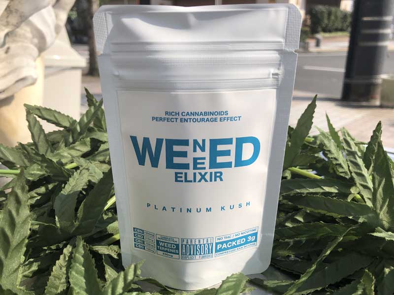 WENEED HERB ELIXIR PLATINUM KUSH�A�E�B�j�[�h �G���N�T�[ �v���`�i���N�b�V���ACBN &CBD �n�[�u