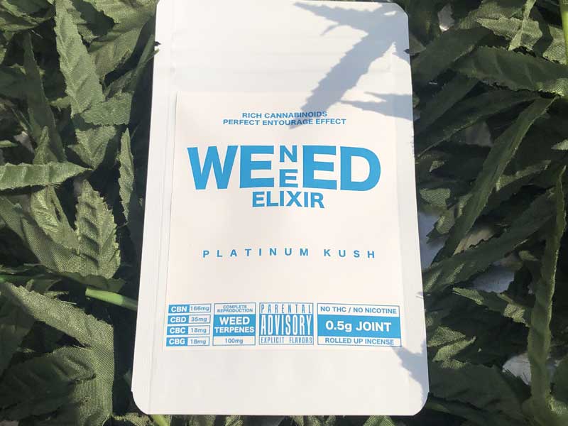 WENEED HERB ELIXIR PLATINUM KUSH�A�E�B�j�[�h �G���N�T�[ �v���`�i���N�b�V���ACBN &CBD �n�[�u