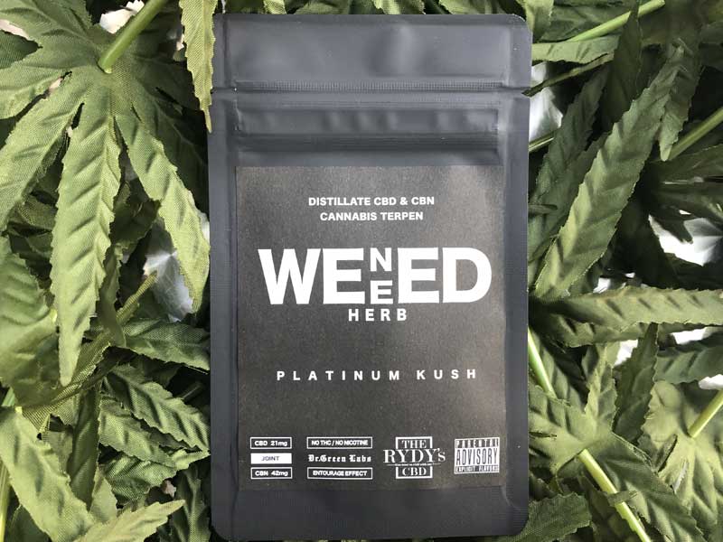 WENEED HERB�@PLATINUM KUSH�A�E�B�j�[�h�A�v���`�i���N�b�V���ACBN &CBD �n�[�u�A�W���C���g