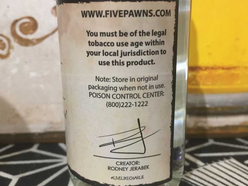 VAPE�E�̃��[���X���C�X �ō���US-Liquid  Five Pawns�A�t�@�C�u�|�[���Y�ACastle Long 60ml