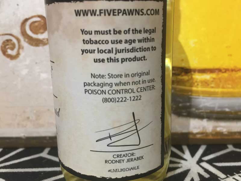 VAPE�E�̃��[���X���C�X�ō��� US e-liquid�AFive Pawns�A�t�@�C�u�|�[���Y�AGrandmaster 60ml 