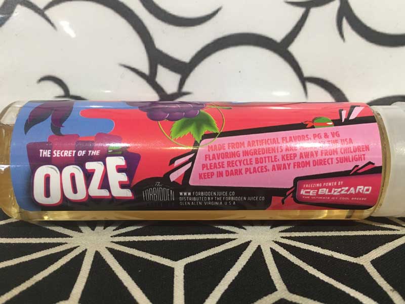 The Forbidden Juice Company OOZE BRAIN FREEZIN GRAPEJUCICE 60ml �@�O���[�vx�x���[x������