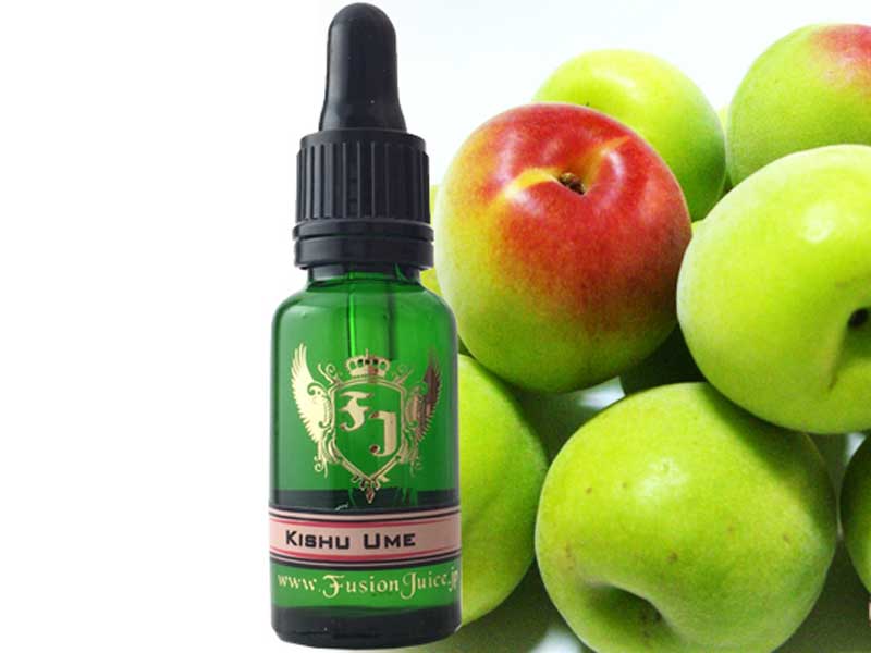 VAPE(ベイプ)、日本製のeリキッド Fusion Juice(フュージョン ジュース) 紀州 梅 Kisyu Ume (Made in Japan)