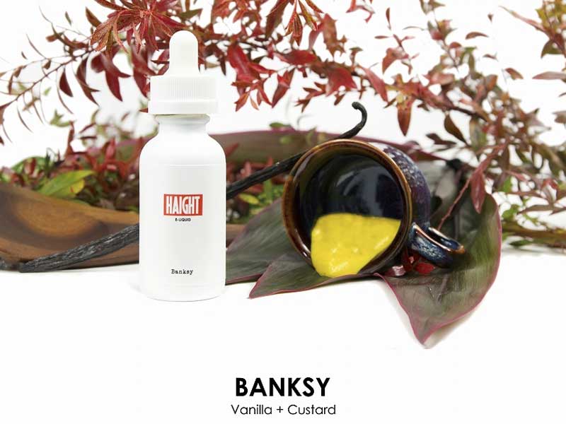 Made in Japan Vape E-Liquid HAIGHT �w�C�g Banksy �o���N�V�[ Vanilla Cuctard �o�j���J�X�^�[�h