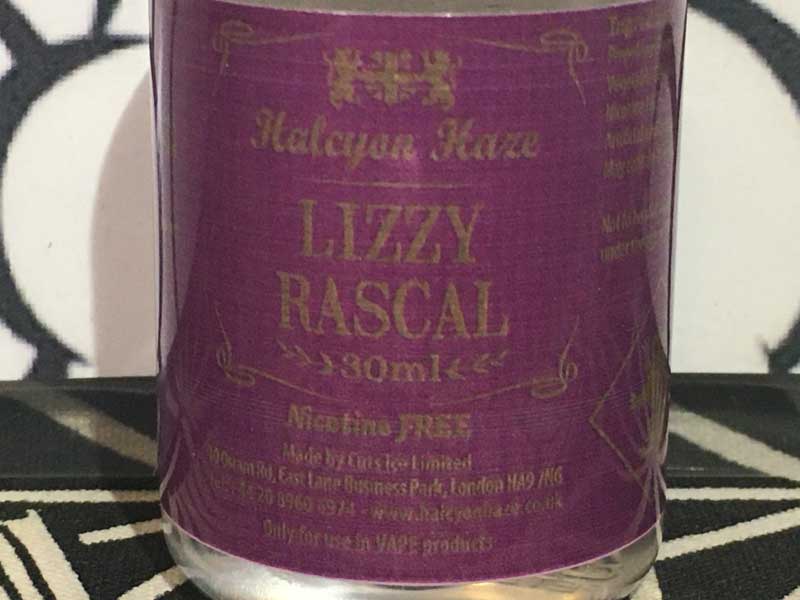 Halcyon Haze/Lizzy Rascal 30ml  �n���V�I���w�C�Y/���W�[�E���X�J�� �~���gx�������O���Xx���C��x�C�`�S