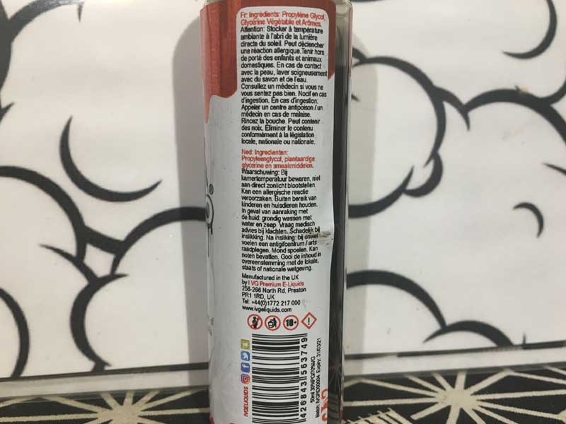 UK���IIVG Tobacco Red 50ml �t���[�e�B�ȃ^�o�Rx�x���[x�t�����`�o�j��x�X�p�C�X�A�b�v��