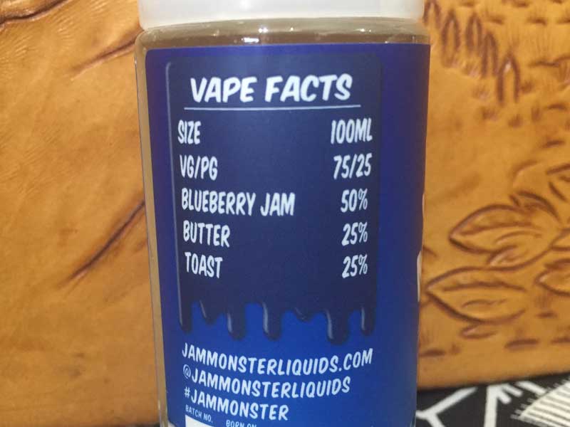 US Vape E-Liquid Jam Monster Blueberry 100ml �W���������X�^�[�@�u���[�x���[��