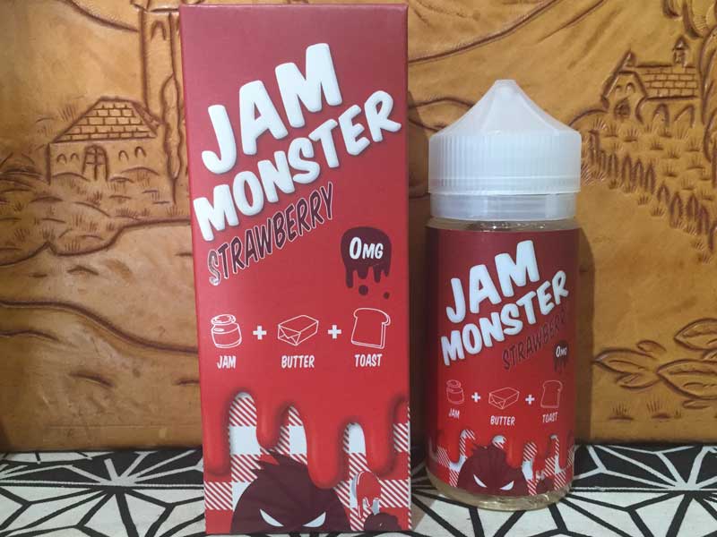US Vape E-Liquid Jam Monster Strawberry �W���������X�^�[�@�X�g���x���[��