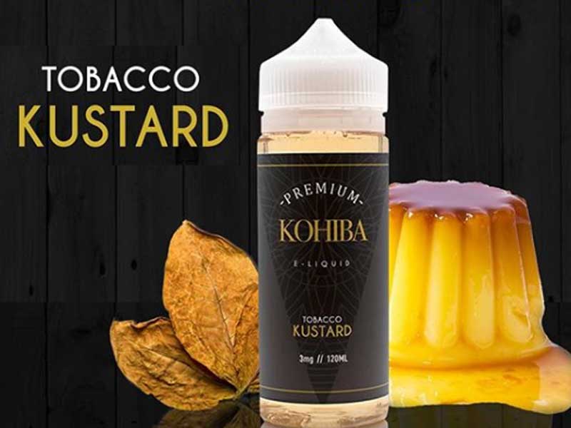 KOHIBA Premium E-Liquid Kustard 120ml �R�q�[�o �^�o�Rx�J�X�^�[�h�����t���[�o�[
