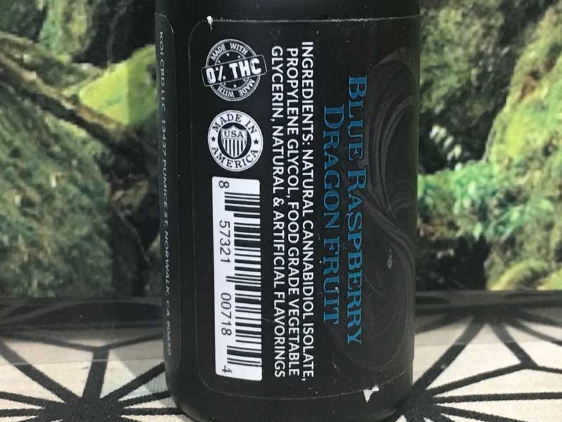 Koi CBD Cannabidiol Blue 250mg&nbsp;or&nbsp;500mg CBD 30ml&nbsp; ���Y�x���[ x �h���S���t���[�c�~�b�N�X