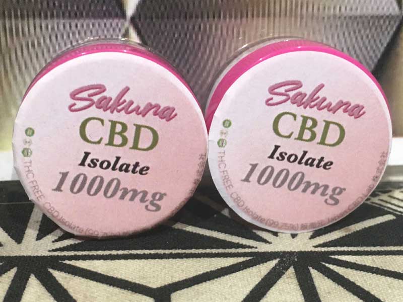 Sakura CBD Isolate 99.75%�ȏ�Z�x �T�N�� CBD�A�C�\���[�g1000mg 