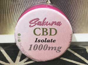 Sakura CBD Isolate 99.75%�ȏ�Z�x �T�N�� CBD�A�C�\���[�g1000mg 