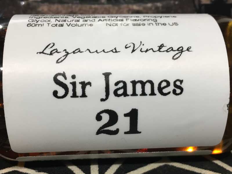 Lazarus Vintage/SIR JAMES/21 60ml T[WF[X gDGeB[ 21N re[WRjbN