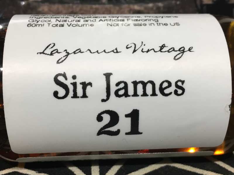 Lazarus Vintage/SIR JAMES/21 60ml �T�[�W�F�[���X �g�D�G���e�B�[���� 21�N�� �r���e�[�W�R�j���b�N