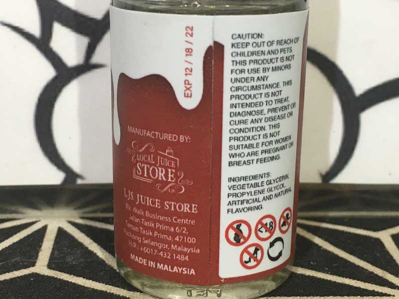 Malaysia E-Liquid MELTS Yogurt 30ml �����c ���[�O���g�n�̃��L�b�h