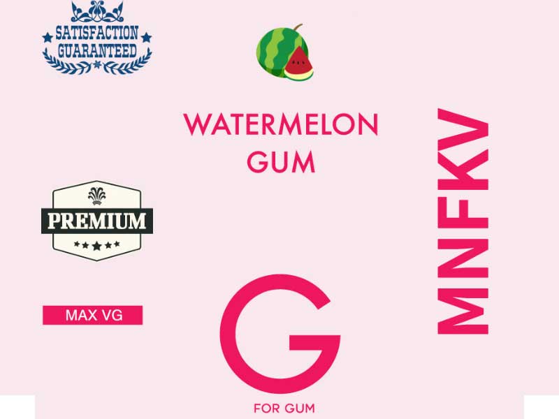 MNFKV G FOR GUM WATERMELON GUM 60ml EH[^[ KAXCJ̃K