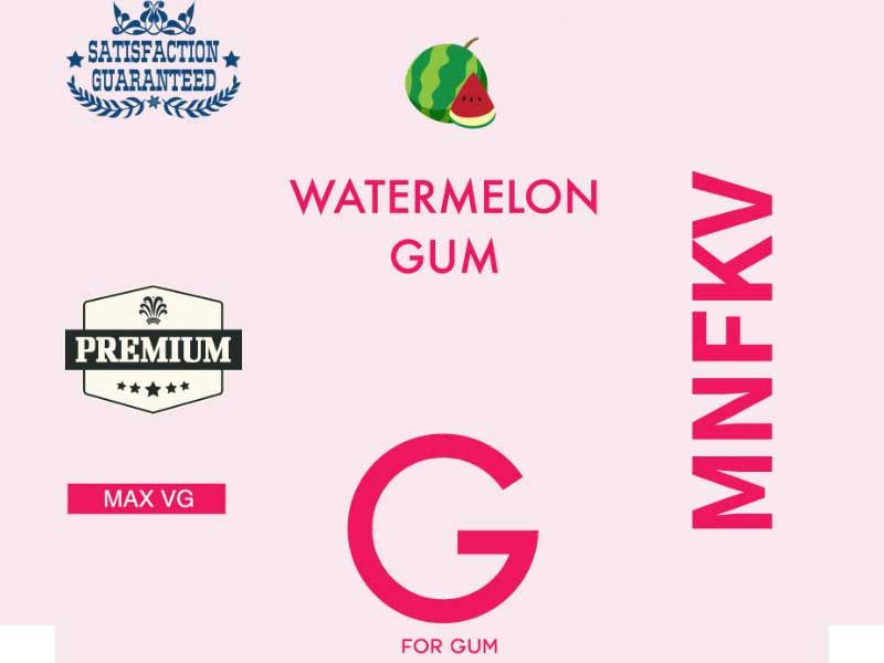 MNFKV G FOR GUM WATERMELON GUM 60ml �E�H�[�^�[������ �K���A�X�C�J���̃K��