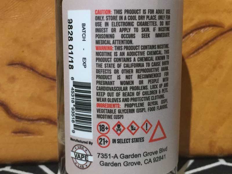 USA Vape e-liquid Naked 100 TobaccoCuban Blend 60ml �L���[�o�u�����h �^�o�R�@�t����