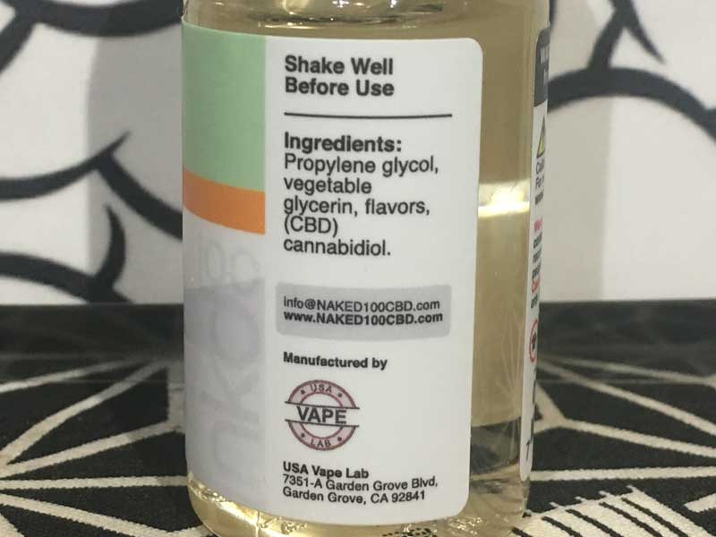 Naked 100 CBD/Amazing Mango 30ml/CBD 1200mg �s�[�`�N���[�����n�}���S�[