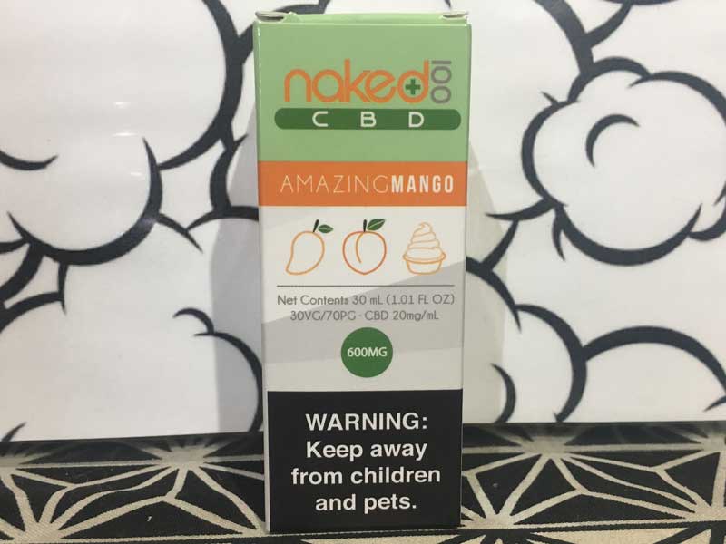 Naked 100 CBD/Amazing Mango 30ml/CBD 600mg �s�[�`�N���[�����n�}���S�[