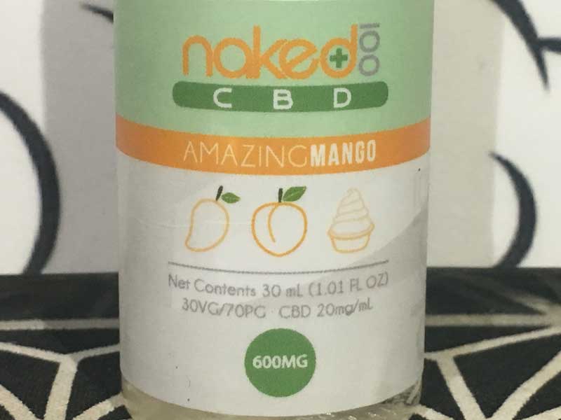 Naked 100 CBD/Amazing Mango 30ml/CBD 600mg �s�[�`�N���[�����n�}���S�[
